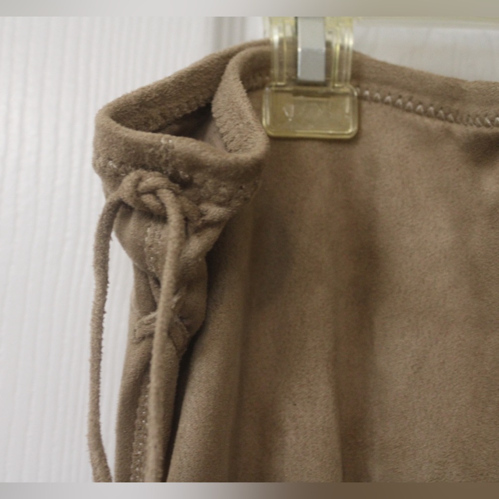 French Connection Size 11 Tan Faux Suede Over-the-Knee Boots w/4”Stiletto Heel - Picture 4 of 14